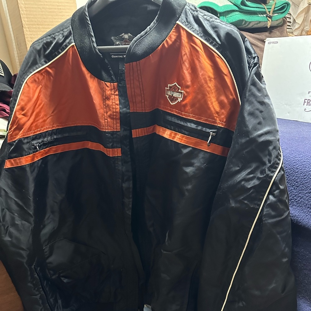 Harley Davidson nylon Bomber riding jacket